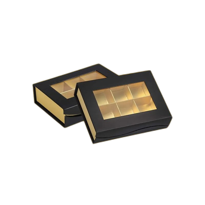 Black Bakery Boxes with Window