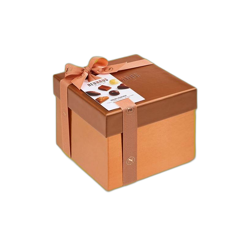 Custom Copper Medium Gift Boxes With Ribbon