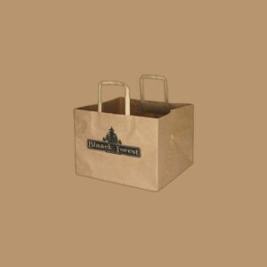 Custom Flat Handle Paper Bags