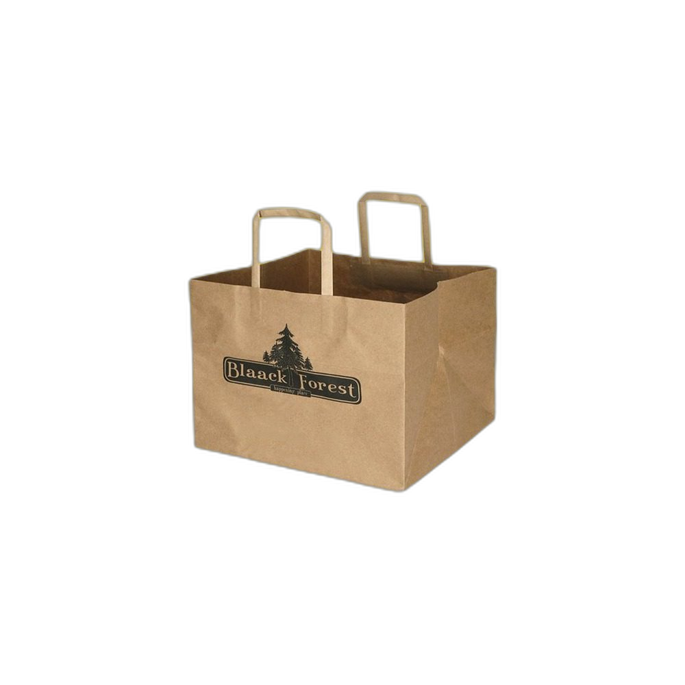 Custom Flat Handle Paper Bags