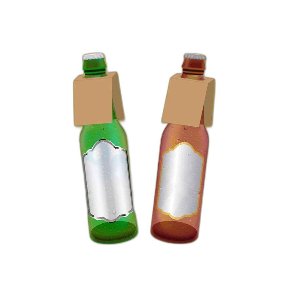 Custom Kraft Stock Bottle Neckers and Carriers