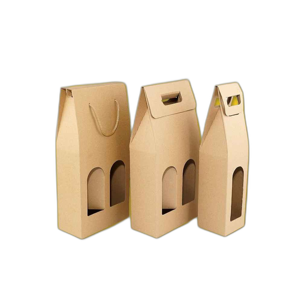 Custom Kraft Stock Bottle Neckers and Carriers
