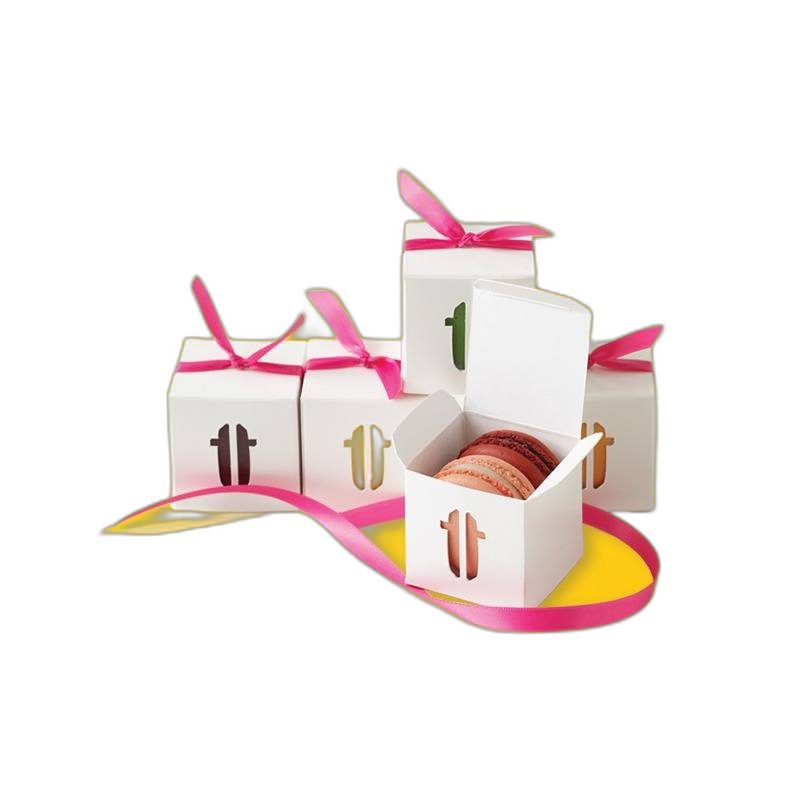 White Macaron Boxes