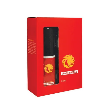 Gold Foil Hair Spray Box