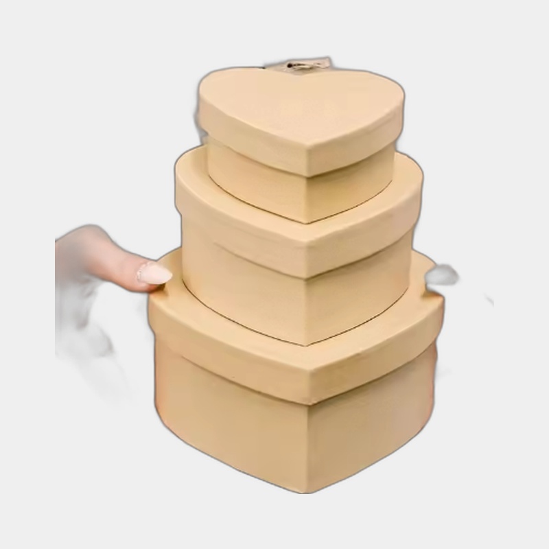 Kraft Heart Boxes