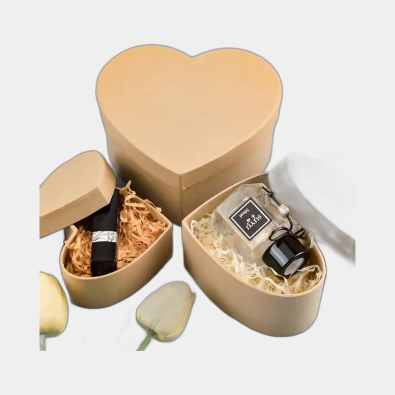 Kraft Heart Boxes