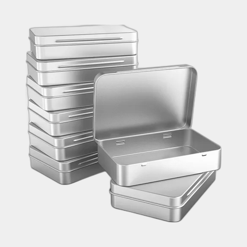 Square Hinged Tin Boxes